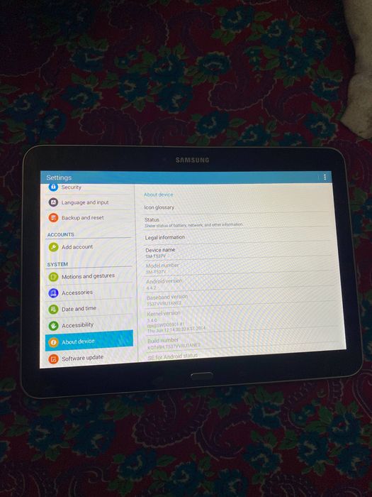 Samsung tab a4 verizon