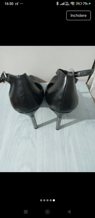 Pantofi stiletto din piele naturală mărimea 37