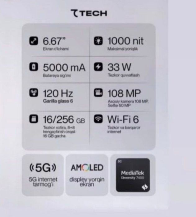 Tech Connect U7 Saber ou7 7tech