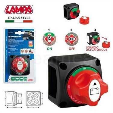 Ключ маса Превключвател Прекъсвач Изолатор 12V 24V - 50V / 200Amp