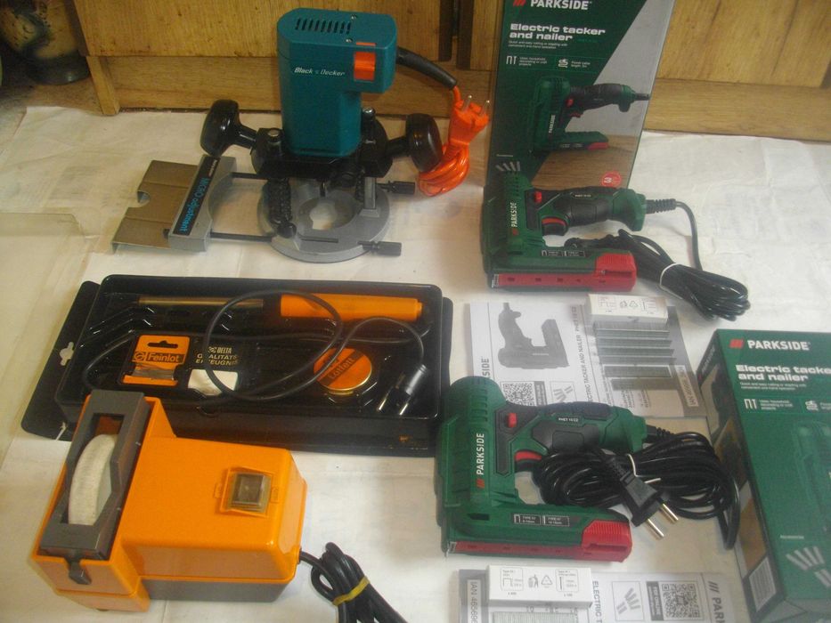 Ел. Немски поялник Мини шмиргел 45W Такер комбиниран 6-15мм Оберфреза