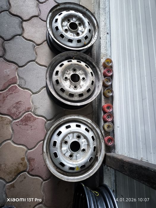 2 jante noi 13 KFZ 41*2Jx13 remorca/motocultor + 3 jante SH 13 Matiz