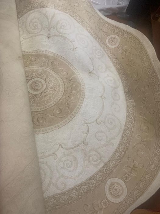 Ковер круглый натуральный