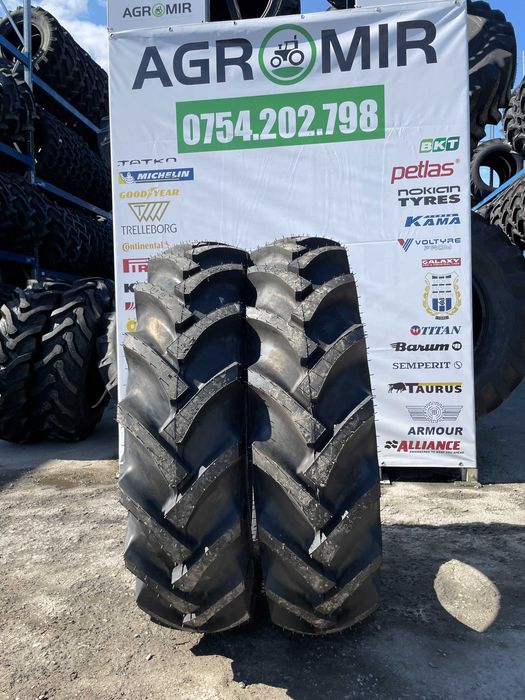 12.4-28 cu 8 pliuri cauciucuri noi marca MRL pentru tractor spate