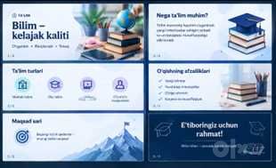 PowerPoint prezentatsiya va Canva dizayn tayyorlayman.