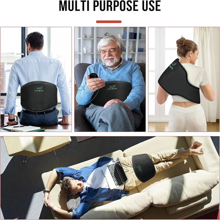 Масажен колан/ пояс с нагряване и вибрация за болки в гърба и кръста