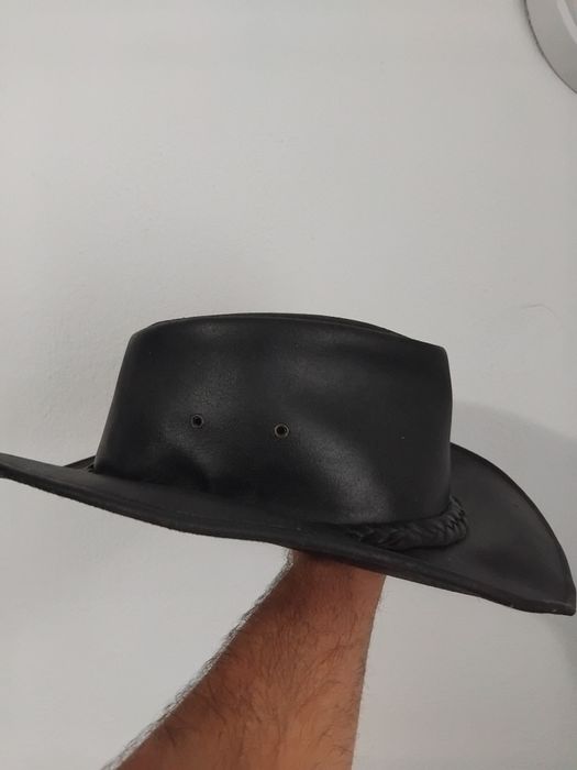 Palarie COWBOY din piele cerata