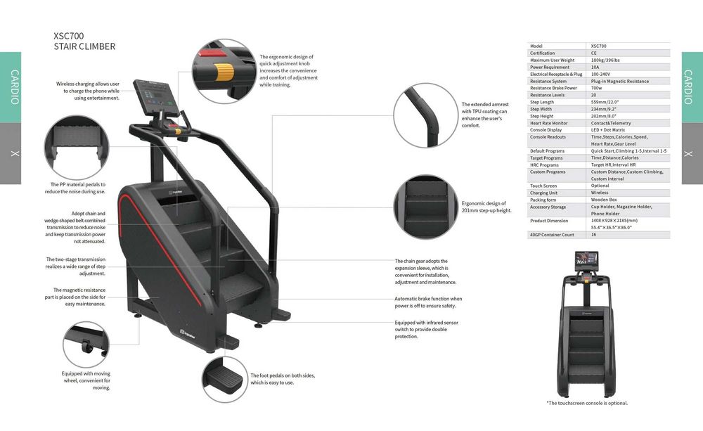 Impulse XSC700 профессиональный тренажер – лестница