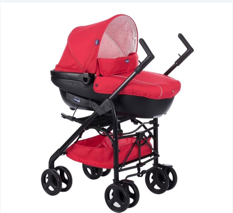 Carucior Chicco 3 in 1 Trio Sprint, Roșu