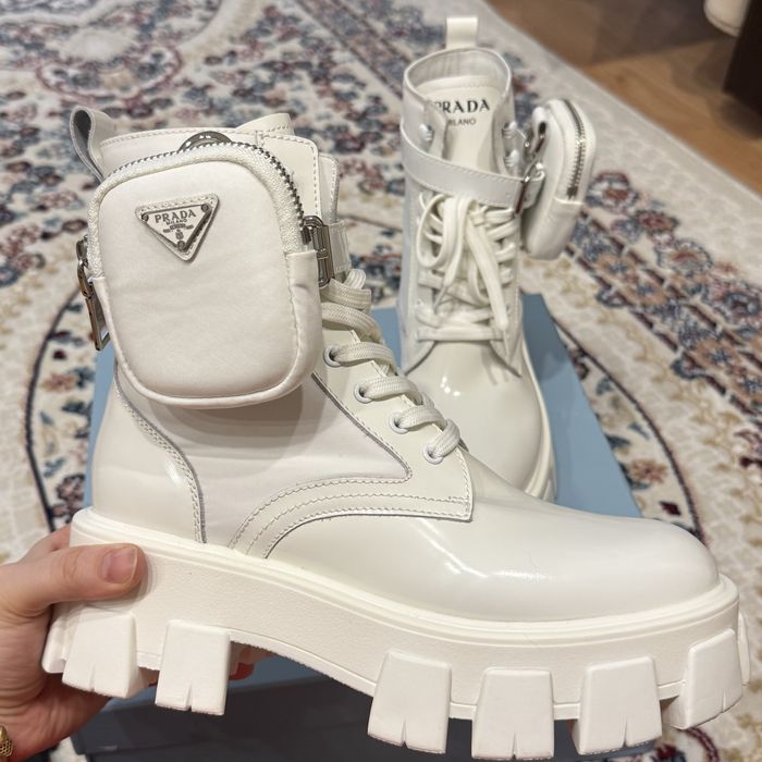 Белые ботинки Prada 1:1