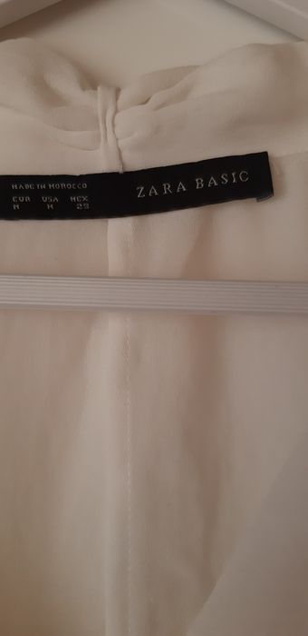 Bluza Zara,alb unt,superba M
