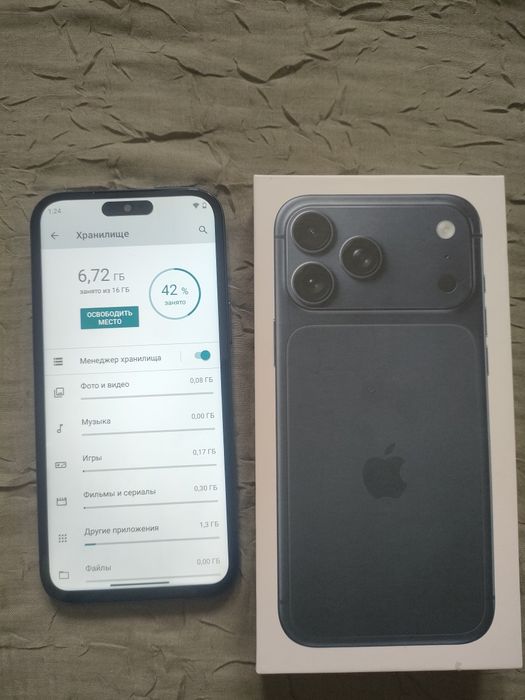 Ipone 17 pro max 16 гб  китайски