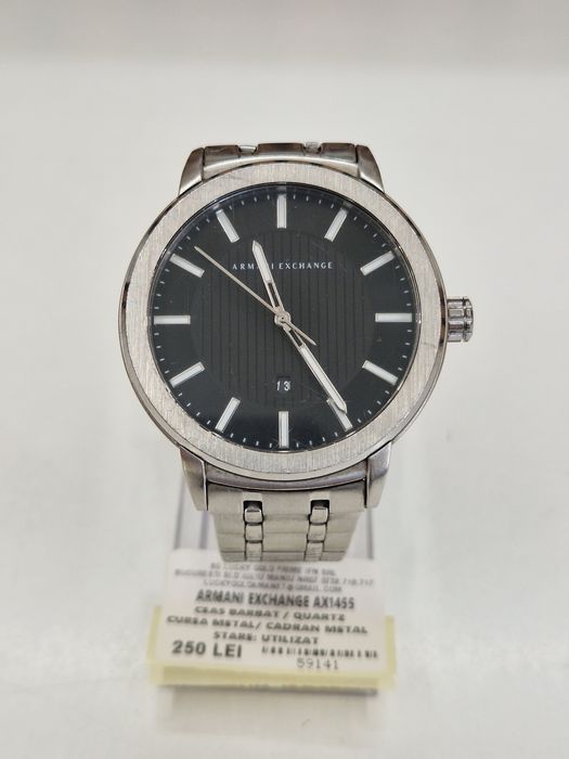Ceas Armani Exchange AX1455 Quartz Curea Metalica Garanție!#59141