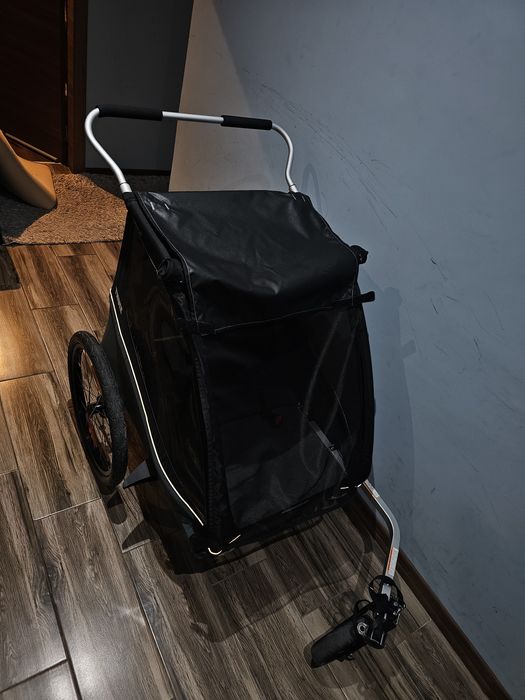 Thule Coaster XT – за две деца, Вело ремарке+детска количка