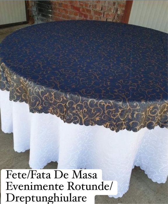 Fete/Fata De Masa Evenimente Rotunde/Dreptunghiulare