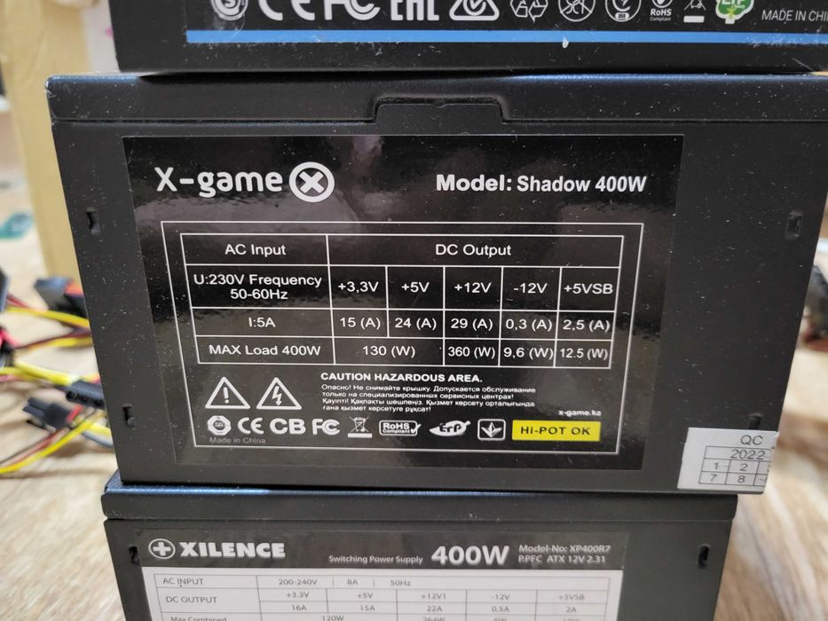 Блоки питания 400 ватт - 6 pin pci