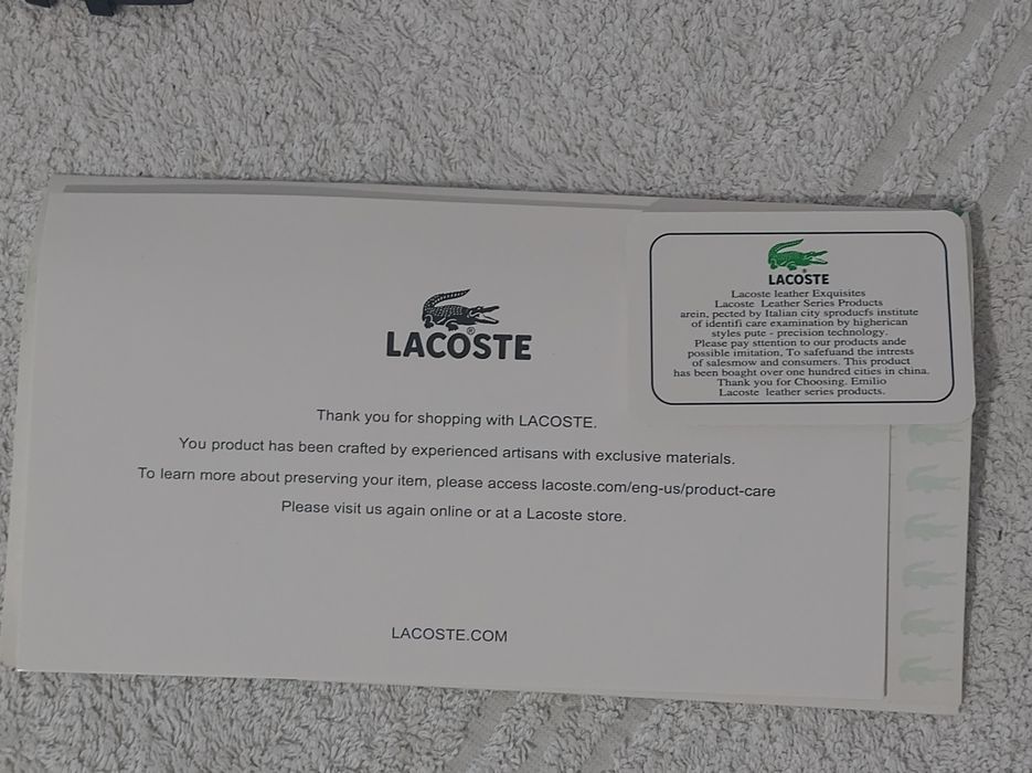 Adidasi Lacoste noi