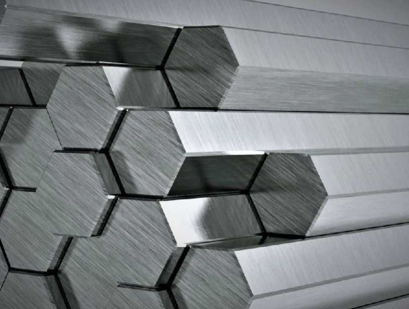 Шестигранник из алюминия Марка: 1561; АВТ1; АК4—1, Размер: 8—55 мм