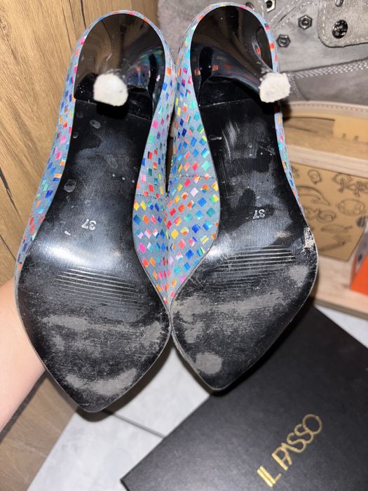 Pantofi eleganți cu toc nr37 piele