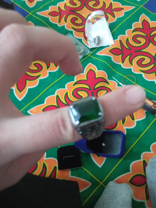 Кольцо серебро 10000тг Тагыда перчатки бар