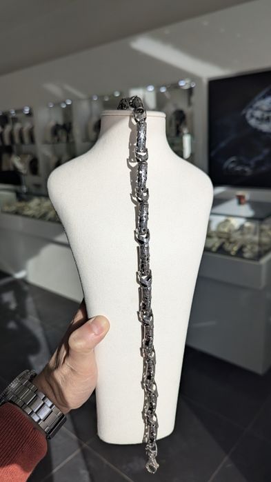 Мъжки сребърен синджир - Уникален