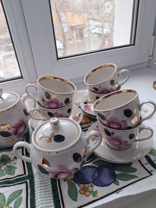 Чайный сервис, фарфоровый СССР