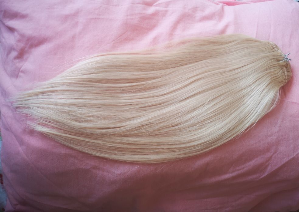 Естествена коса за удължаване на клипси