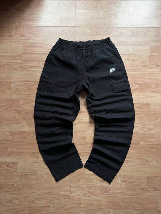 Pantaloni pants joggers trousers baggy Nike Woven utility cargo black