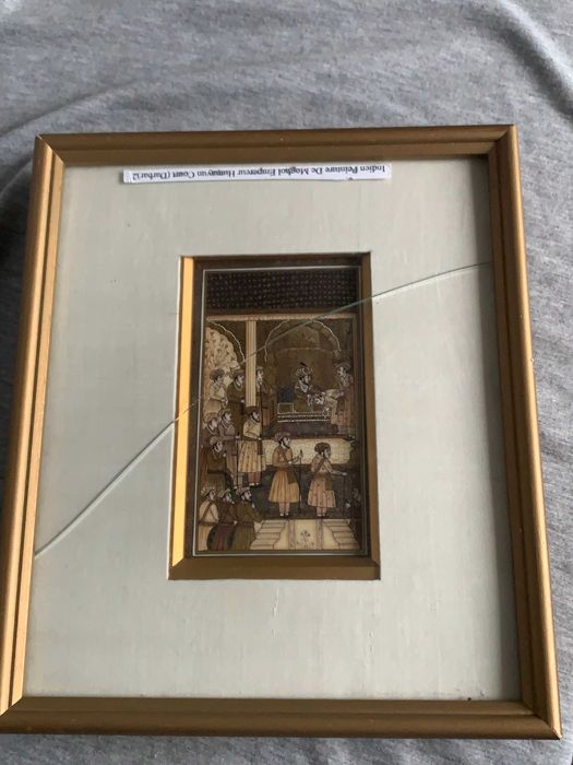 стара индийска картина от епохата на Моголите