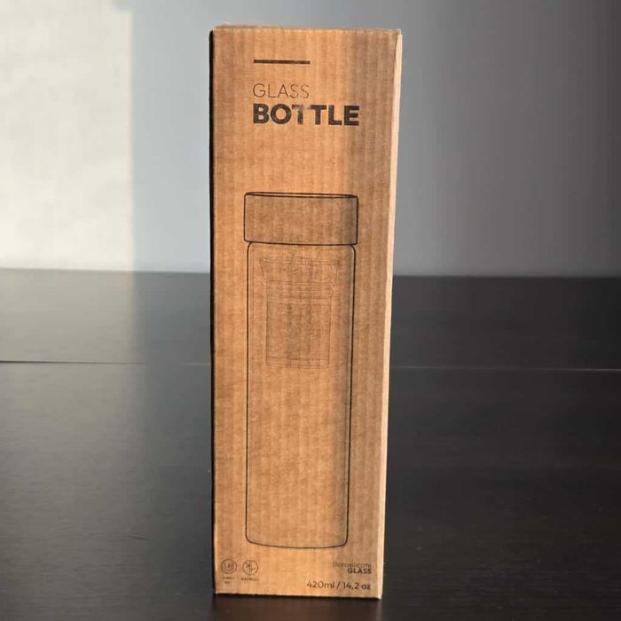 Recipient din sticlă borosilicată cu infuzor, 400 ml nou