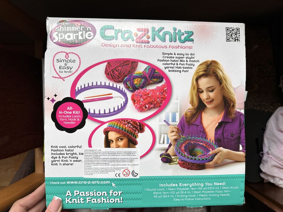 Cra-Z-Knits комплект за плетене на шапка