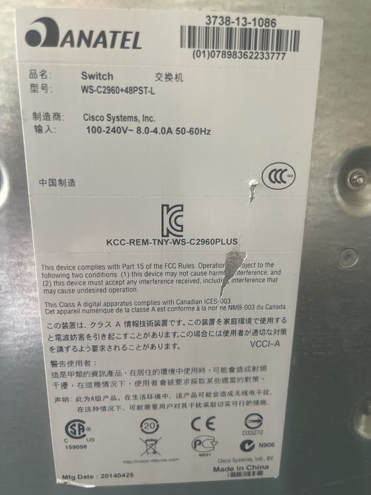 Cisco POE 48 портов