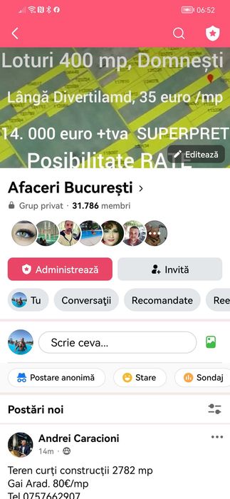 Vând 2 grupuri de fb