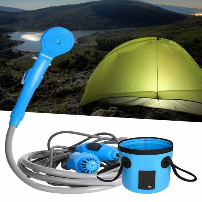 Походный душ с моторчиком ! Туристический душ ! Для охотников