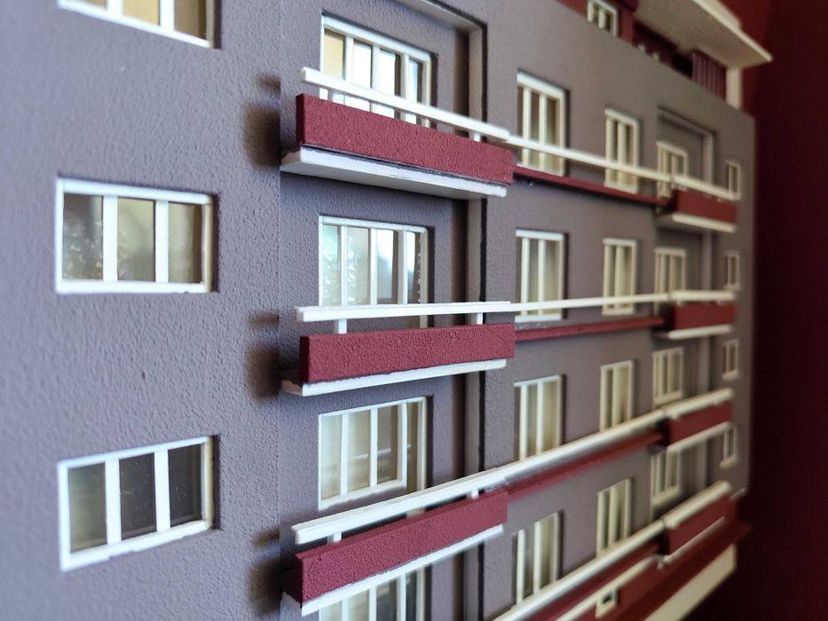 Макет на Соц блок , фасада 2