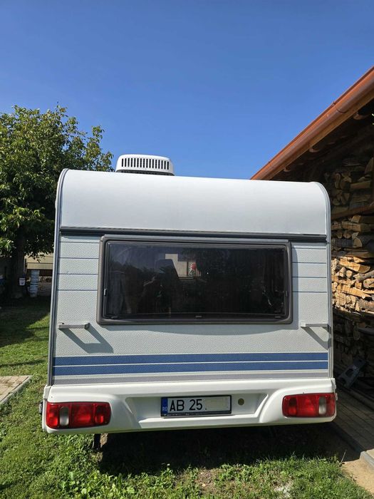 Rulota Hobby 450 inmatriculata, dotari offcamping Barabant • OLX.ro