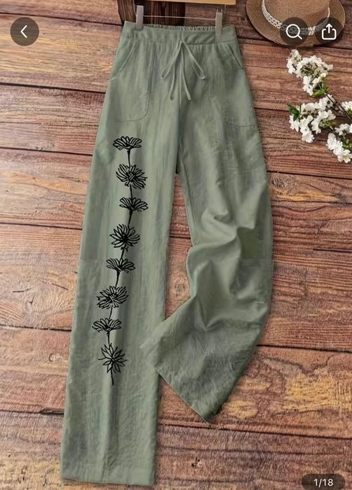 Летен панталон зелен