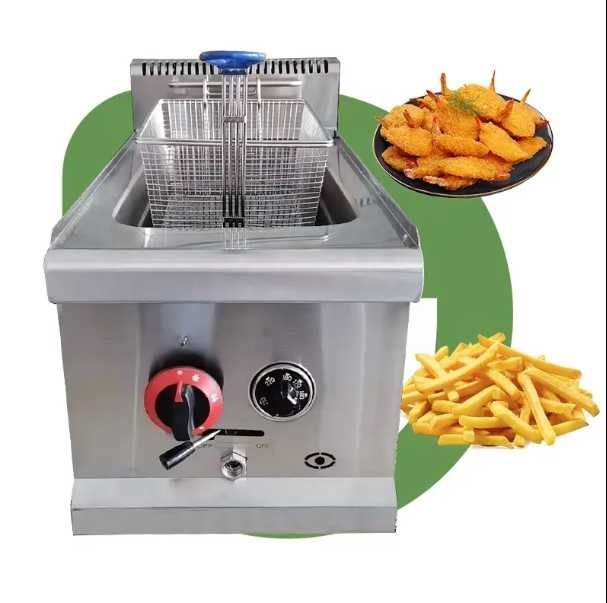 Friteuza alimentare pe gaz LPG(gaz butelie),15L, cu robinet scurgere