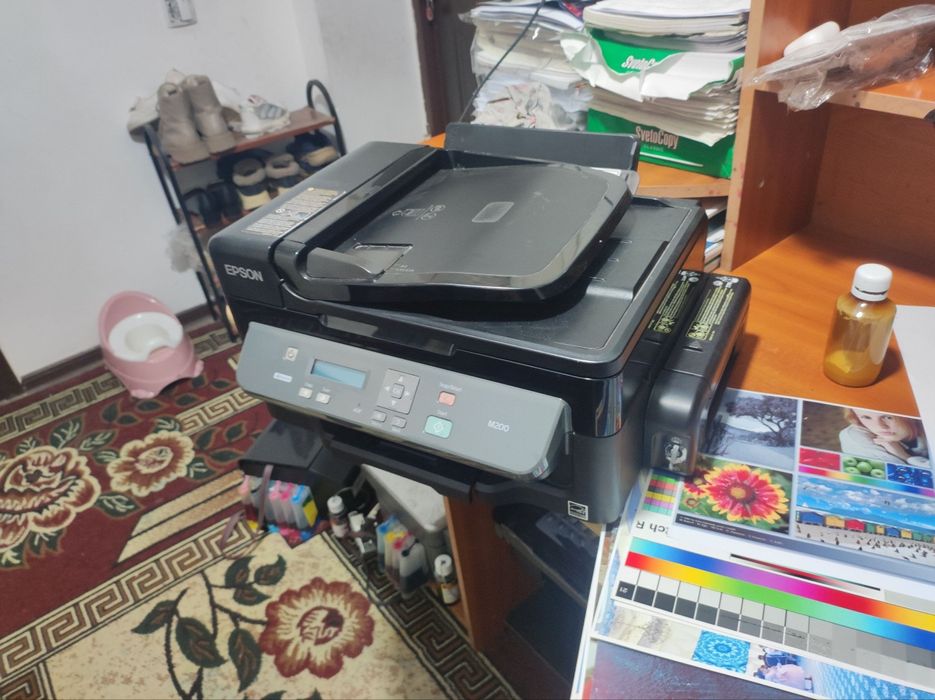 Epson M 200 yangi printr kopiy ckaner dyuzi 100% toliq prabegi kam1200