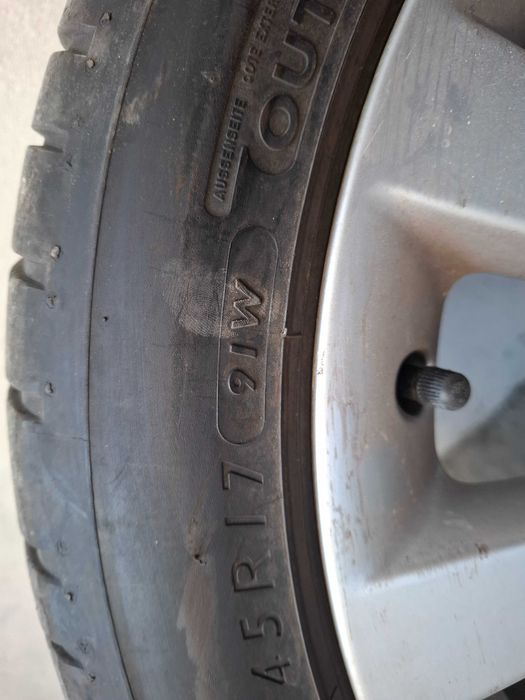 Лети джанти 17 5х112 с гуми Dunlop 225 45 17 dot0524