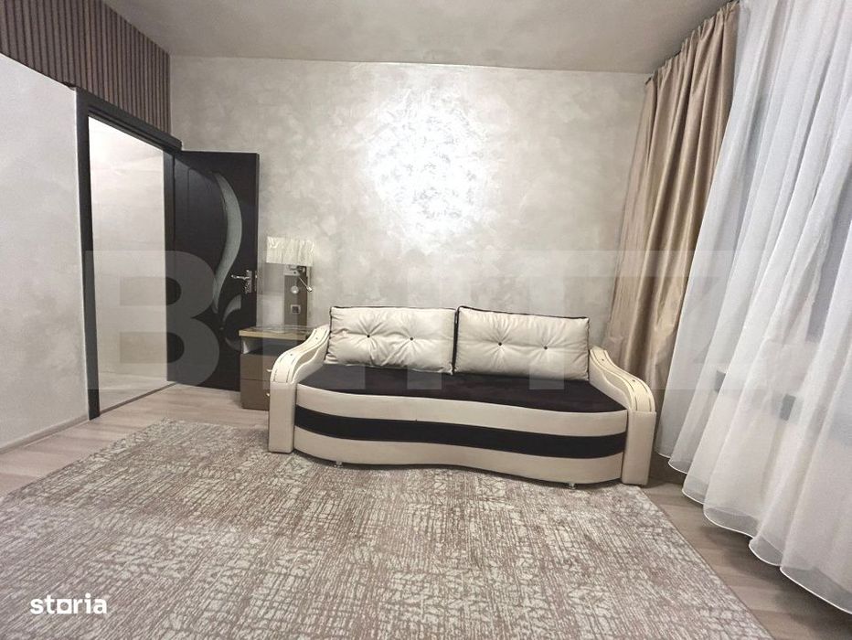 Garsoniera moderna, complet mobilata si utilata – 21 mp utili, zona