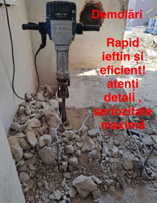 demolari manuale , decopertări locuințe transport inclus in pret