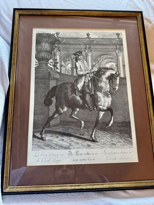 Литография на Йохан Елиас Ридингер - The Trot /Галоп