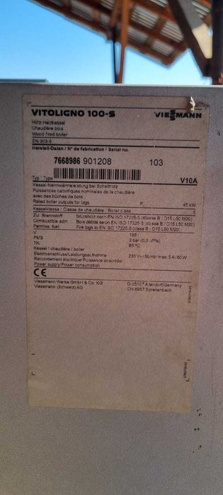 Centrala pe lemne cu gaseficare Viessmann Vitoligno 100 S 45kW