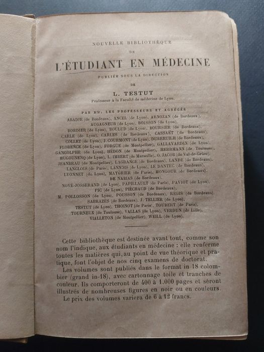 Carte veche de medicină 1906