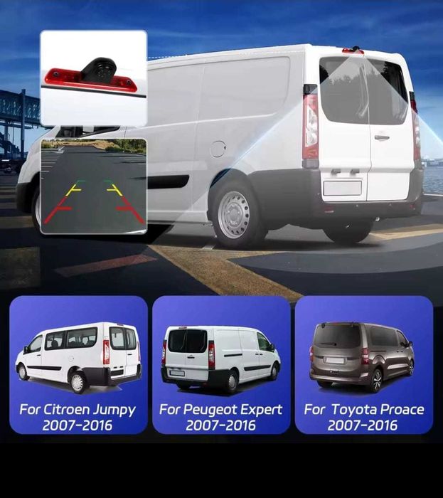Cameră marsarie HD dedicata  Citroen Jumpy Peugeot  Toyota  2007-2016