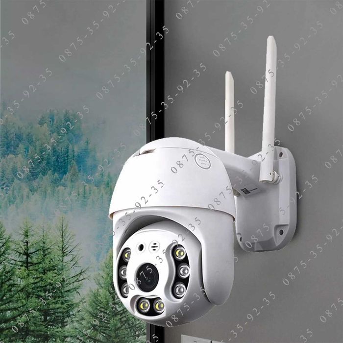 5MP WiFi камера. Куполна PTZ CAMERA 5G + 2.4G Wi-Fi Външна въртяща 5МП