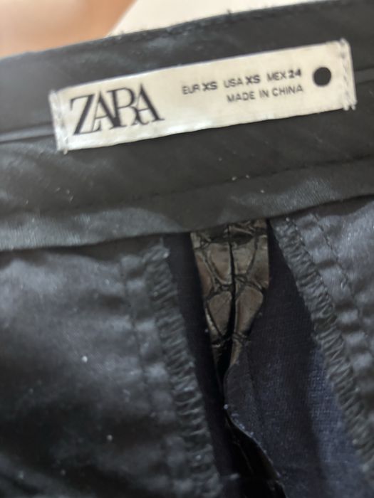 Кожаные женские брюки