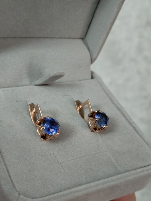 Советские серьги 583 пробы