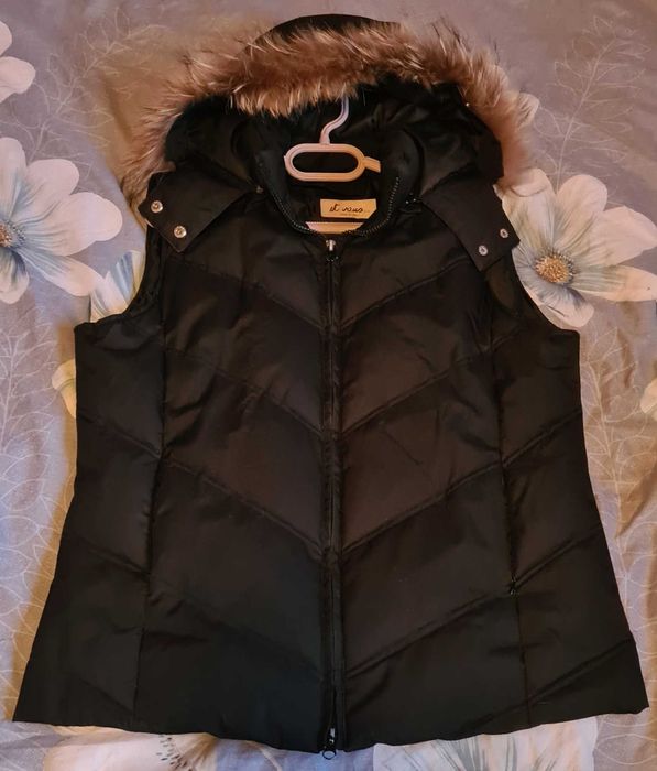 Vestă neagră de fâș